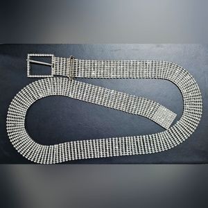 Delicate faux diamond belt